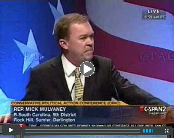 Congressman Mick Mulvaney at CPAC