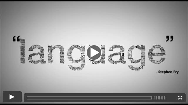 Stephen Fry Kinetic Typography - Language