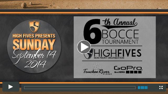 6th Annual High Fives Bocce Tournament - Trinkie Watson Sponsored...We didnt make it past the 1st round.....Next Year!