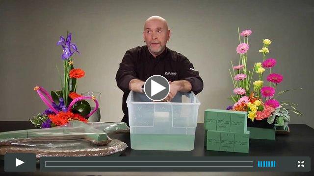 Floral Foam Soaking How-To