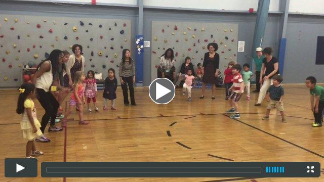 3-6 students and their moms perform 