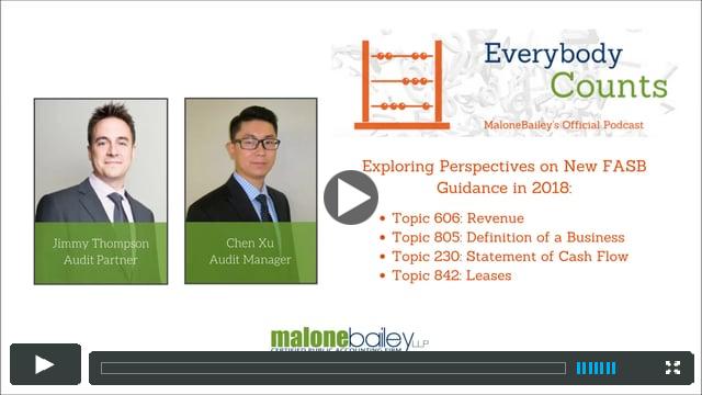 Exploring Perspectives on New FASB Guidance for 2018