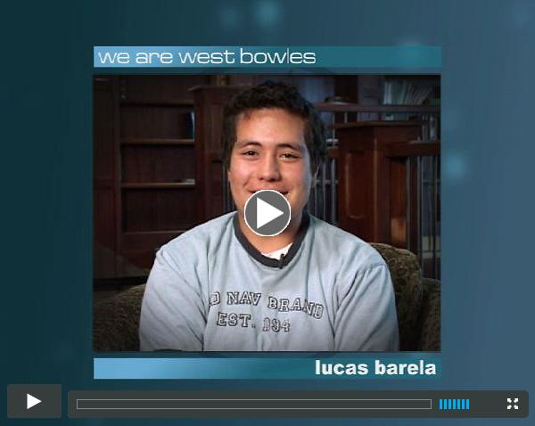 We Are West Bowles: Lucas Barela