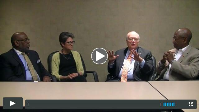 Bishop Dyck continued the conversation on race, gun violence and policing with the bishops from Charleston, Dallas and Baltimore. Click play to watch.