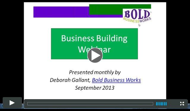 Mara Glazer explains how Facebook ads for Business, Bold Business Works monthly webinar