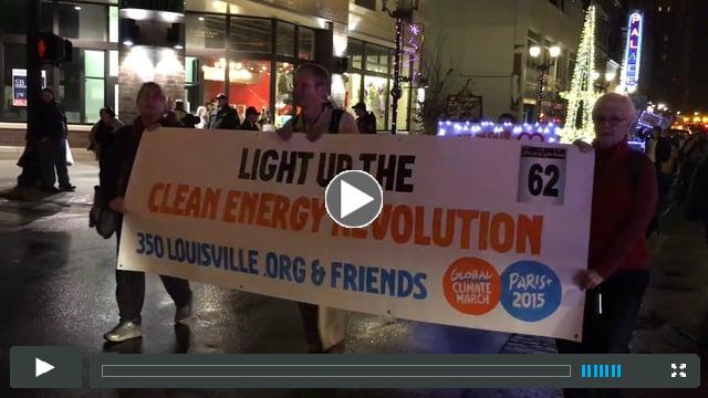 Paris in our Hearts - Climate in Our Hands:  350 Louisville at Light Up Louisville