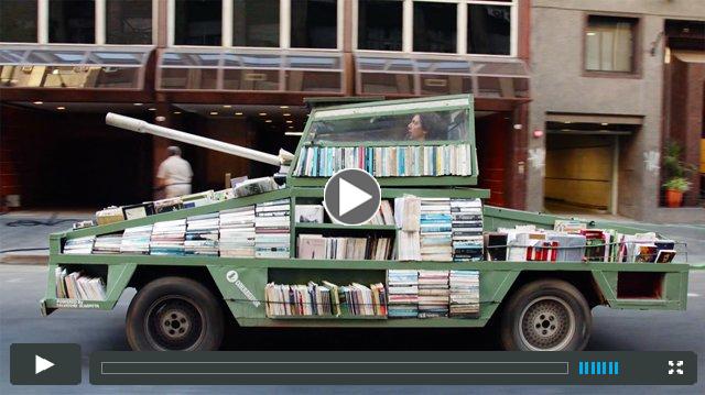 Weapons of Mass Instruction: A 1979 Ford Falcon Converted in a Tank Armored with 900 Free Books
