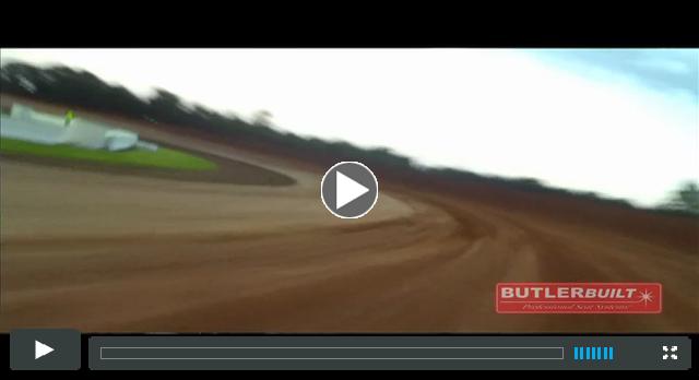 Get a low angle view at Lernerville Speedway with car #19