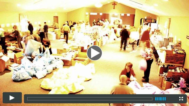How to feed 200 families in 3 minutes...