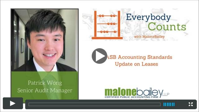 FASB Accounting Standards Update on Leases