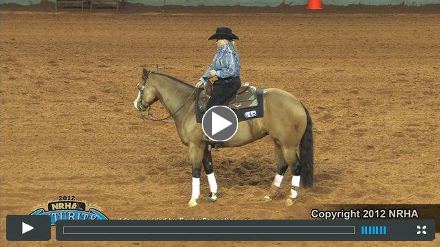 Customized Gunner and Mandy McCutcheon, owner McQuay Stables Inc. - 218.5 - Cinch NRHA Non Pro Futurity Finals