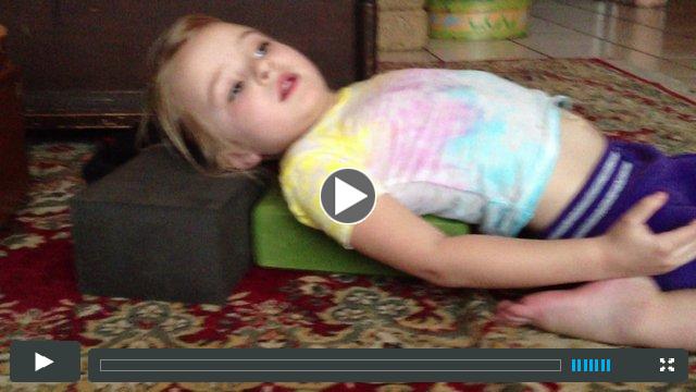Madeleine shows Supta Virasana