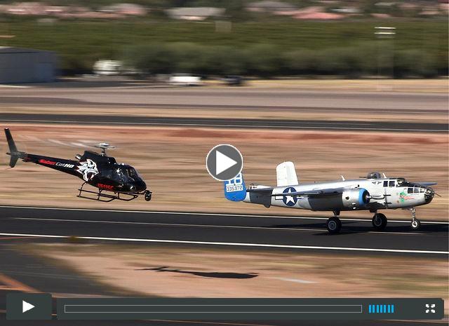 H5 - WWII Bombers over Arizona Landscape