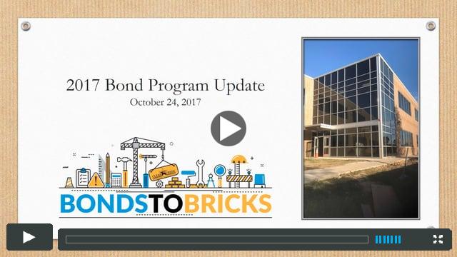 2017 Bond Program Update - October