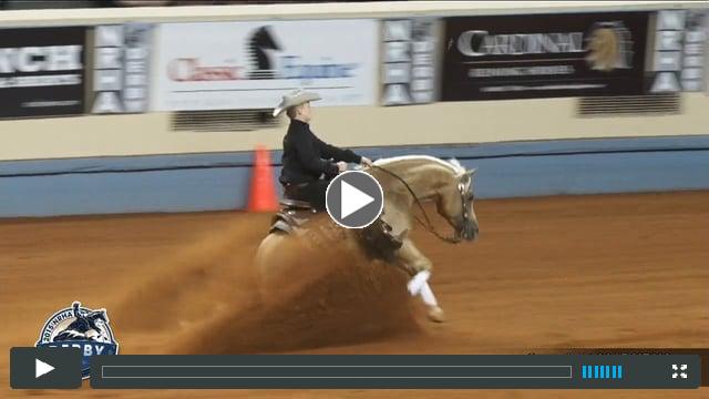 Custom Made Gun ridden by Cade McCutcheon - 2015 NRHA Derby FINALS - NP Derby (Sec. 2