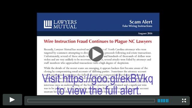 Wire Fraud Prevention Video