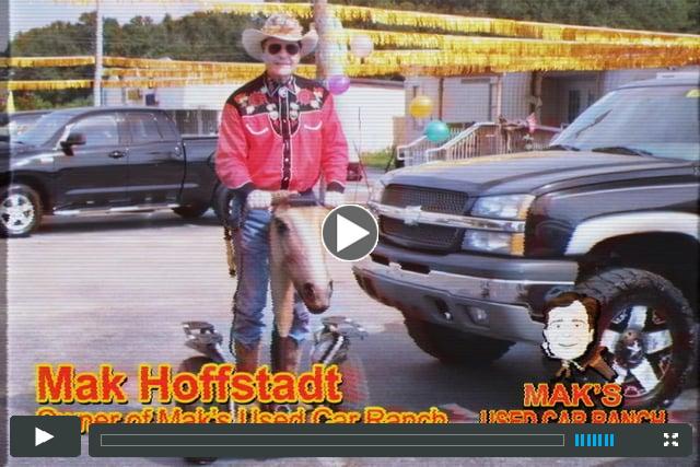 Cowboy Mak's Used Car Ranch Official Commercial #1