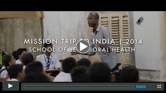 SIMS Mission Trip to India - School of Behavioral Health