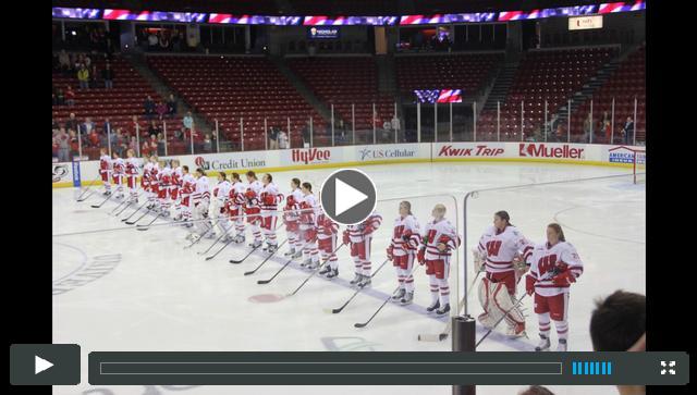 Emma and the Wisconsin Women's Hockey Team