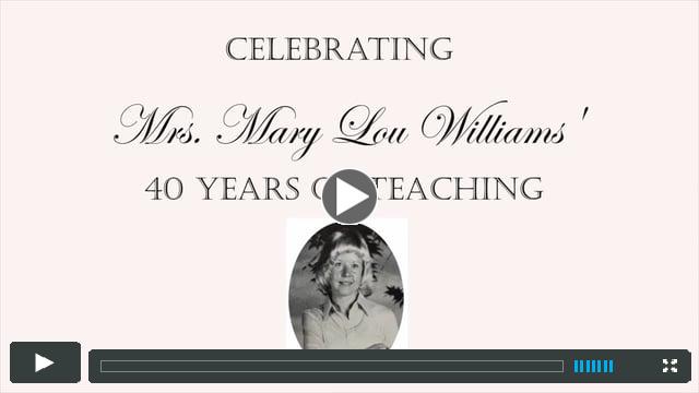 Mary Lou Williams Tribute, 40 Years of Teaching