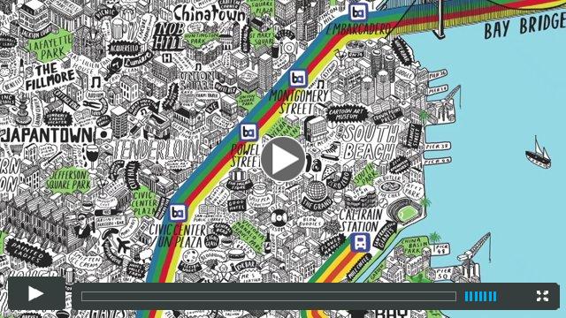 Hand Drawn Map of San Francisco