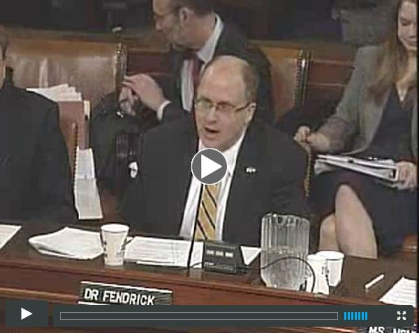 A. Mark Fendrick, MD, testifies in front of the U.S. House Commitee on Ways and Means Subcomittee on Health 02-26-13