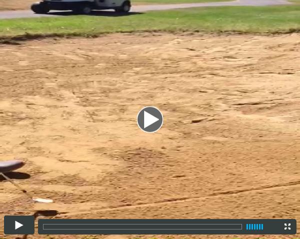 A tip to get your golf ball out of the bunker