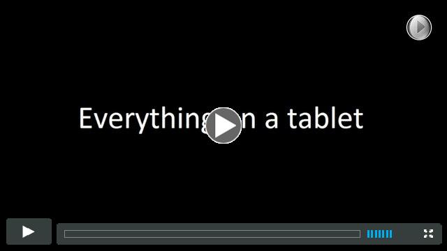 Everything on a tablet - White House Video Project