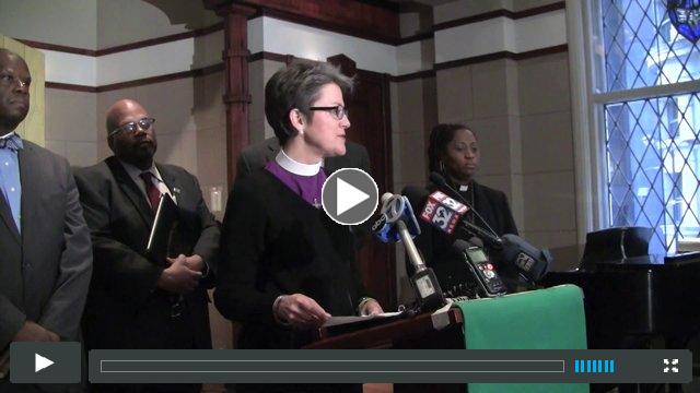 Bishop Dyck Press Conference on impending grand jury decision in Ferguson, MO