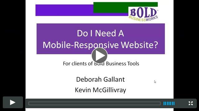 Bold Business Tools MOBILE RESPONSIVE Webinar
