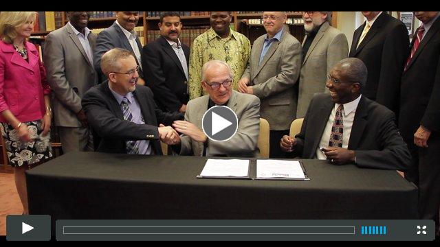 Watch video footage from the agreement signing.