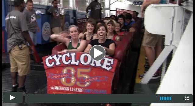 Click above to watch Coney Island fun with the Gotham Girls!