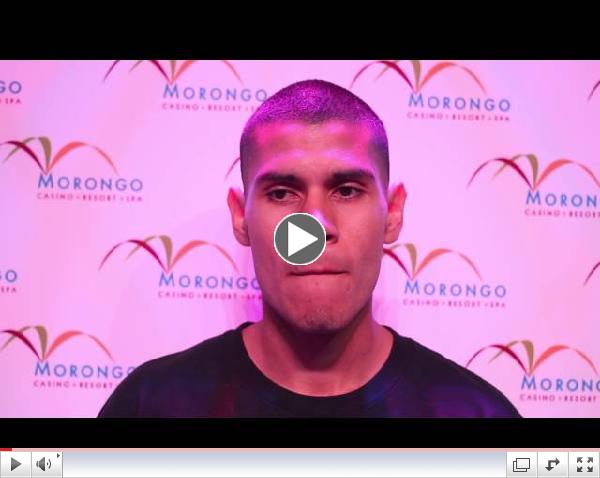 Arnold Barboza Jr. talks about fighting in his 2nd pro fight at the Morongo Casino