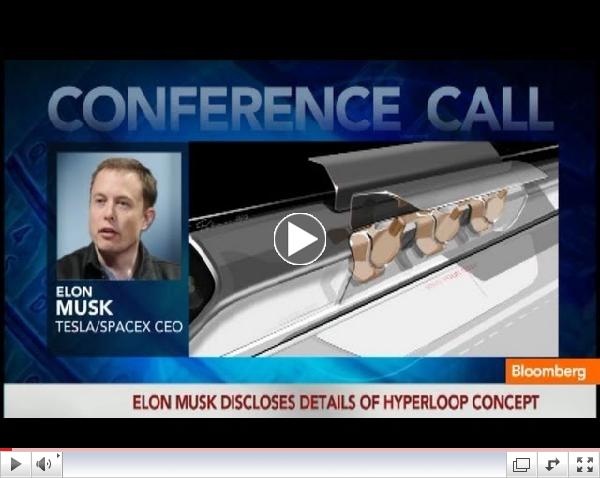 Elon Musk Unveils Designs for Hyperloop