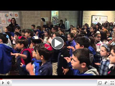 Signing Hatikvah with Israeil Sign Language