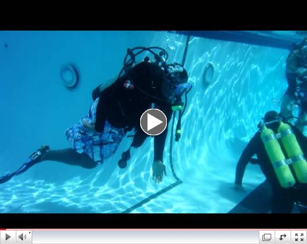 Suba Diving with One Leg, No Problem for Alijah