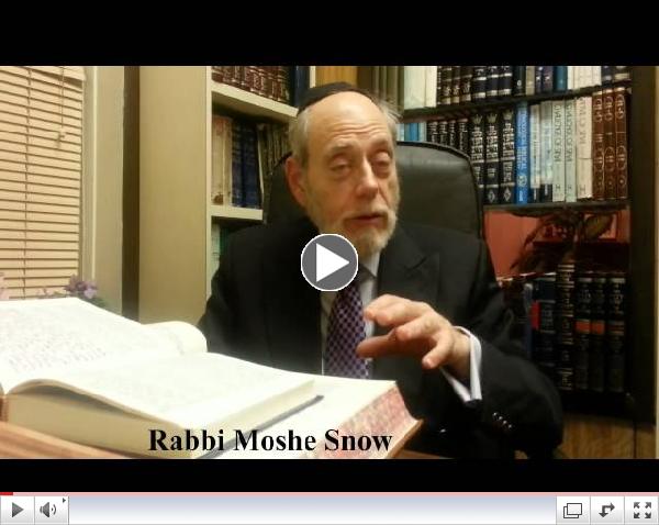 Rabbi Moshe Snow Parshas Shemimi