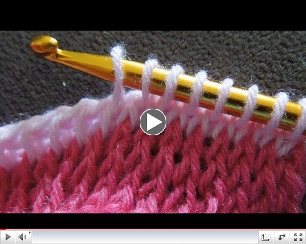(Crochet) How To - Crochet Tunisian Simple Stitch and Knit Stitch