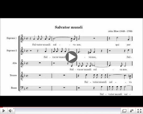 Chichester Cathedral Choir: Salvator Mundi (Blow)