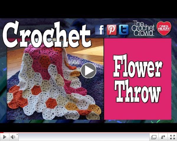 How To Crochet A Flower Throw