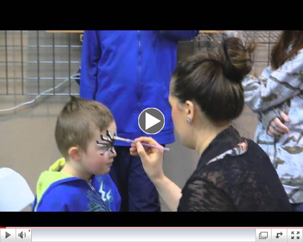 2015 Winterfest, Battlement Mesa, Colorado, Face Painting, January 31, 2015