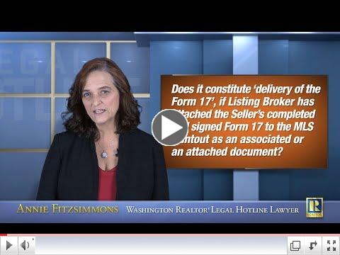 Proving Delivery of Form 17