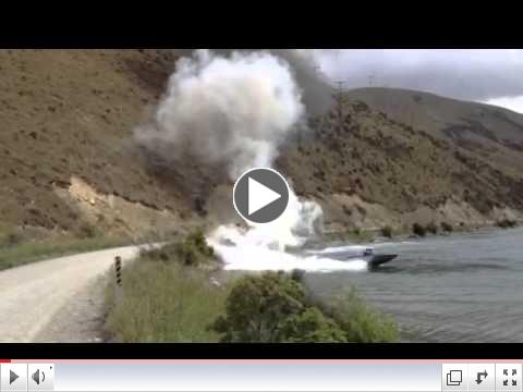 Cool way to put out a boat fire