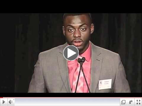 Epiphany Gala 2012, Graduate Steve Joazard speaks