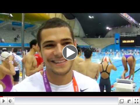 Marcelo Chierighini at Olympic training pool