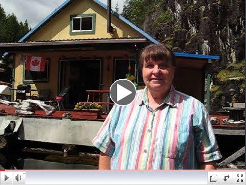 Off-grid float cabin: retirement tiny dream home in BC wilderness