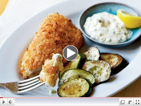 Crispy Fish with Lemon-Dill Sauce Recipe