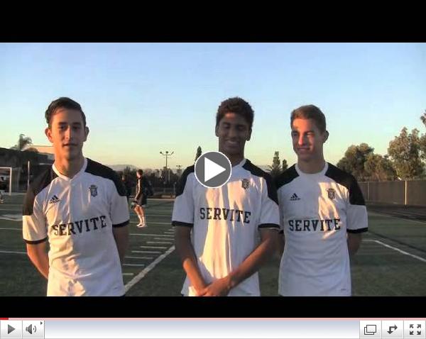 Three Friars Soccer Players after defeating El Toro