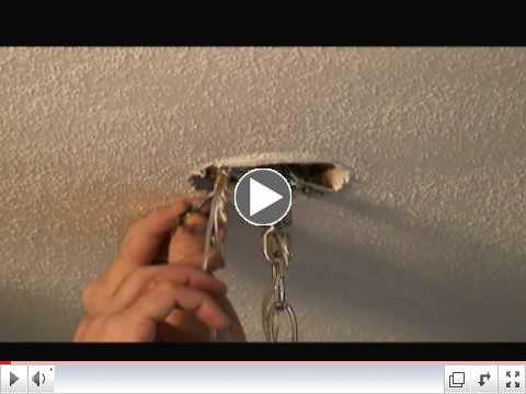 Install Light Chandelier