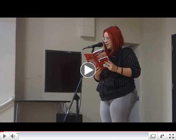 Alanah performing at La Academia's showcase w/ Cafe Cultura || Spoken Word